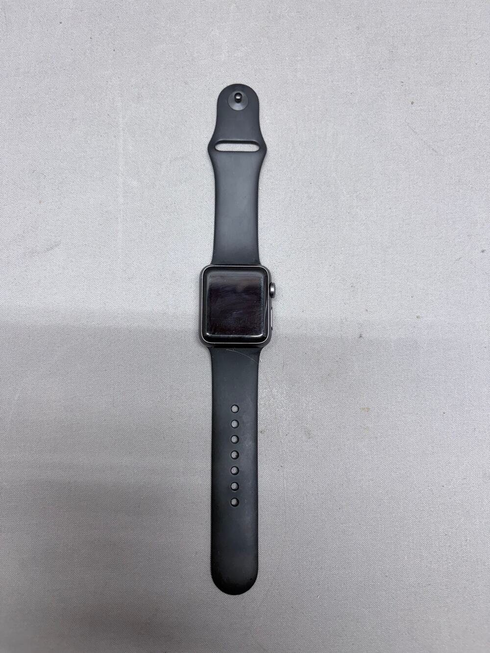 Apple Watch Series 1 38mm Gray Aluminum Case Black Sport Band - FOR PARTS